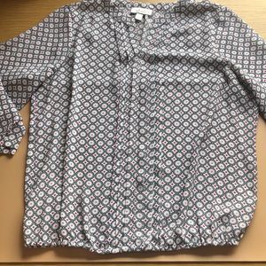 Dress barn patterned blouse